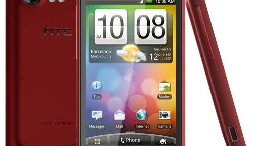 HTC Incredible S Turns in Red