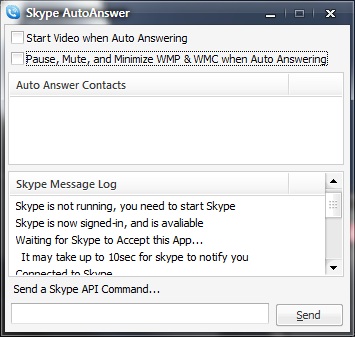 skype auto answer