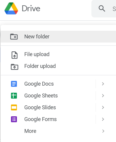 google drive google forms selector