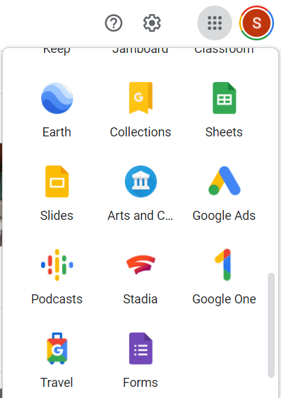 google apps google forms selector