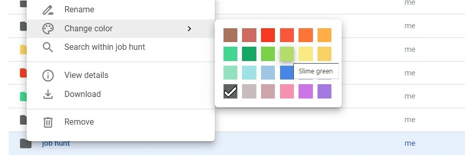 top google drive tips colors
